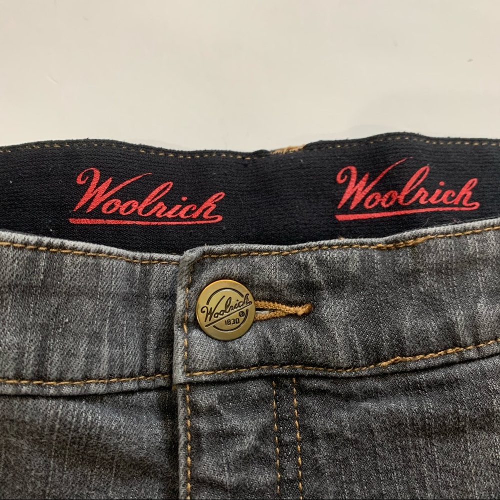 Woolrich Grey Wash Straight Leg Casual Denim Jeans Plus Size 16 Petite - Picture 2 of 6